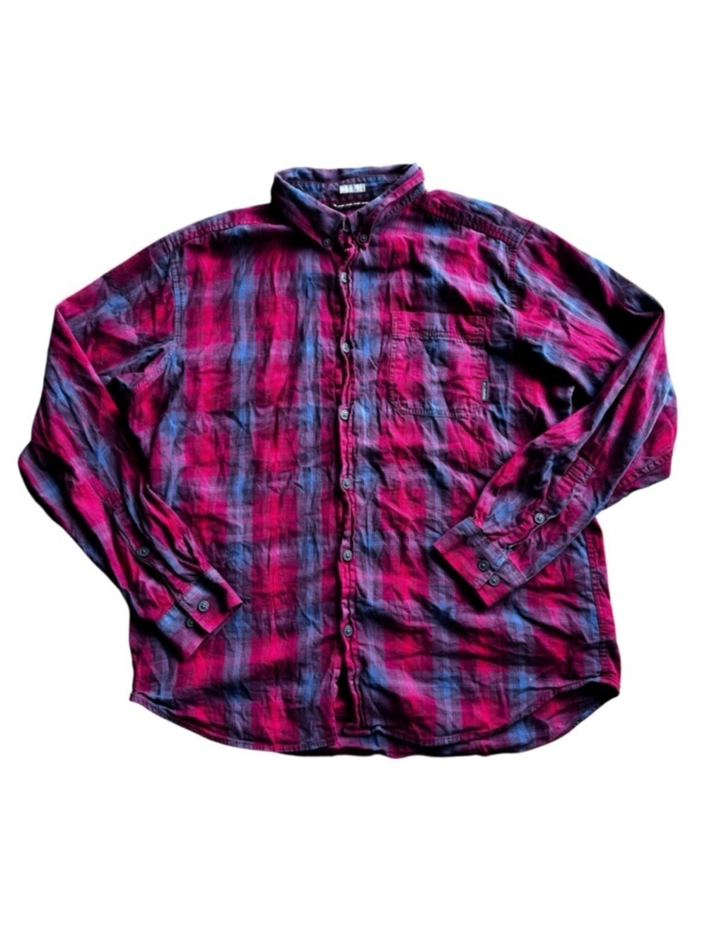 Columbia Plaid Flannel Regular Fit Button Up Long Sleeve Shirt Sz L Casual Comfy